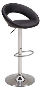 Knox Adjustable Height Swivel Bar Stool, Faux Leather