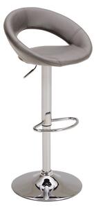 Knox Adjustable Height Swivel Bar Stool, Faux Leather