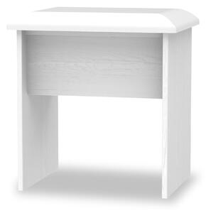 Killgarth White Contemporary Dressing Table Vanity Stool for Bedroom | Roseland Furniture