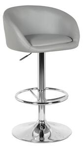 Apollo Adjustable Height Swivel Bar Stool, Faux Leather