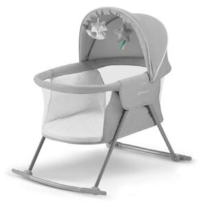 Kinderkraft Lovi 3 in 1 Baby Crib - Grey