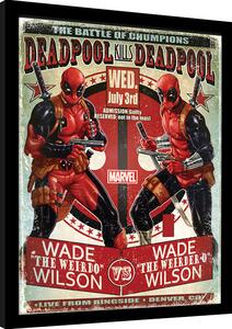 Framed poster Deadpool - Wade vs Wade