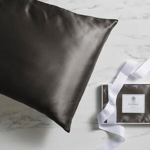 Dorma Grey Silk Pillowcase