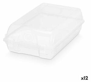 Stackable shoebox Transparent Plastic 19 x 10,5 x 33 cm (12 Units)