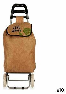 Shopping cart Brown 3,3 L 36 x 95 x 35 cm (10 Units)