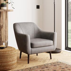 Eddie Faux Leather Tub Chair