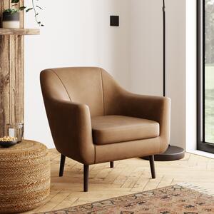 Eddie Faux Leather Tub Chair