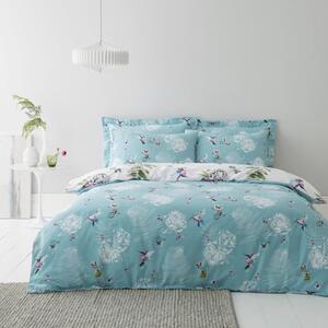 Heavenly Hummingbird Reversible Duvet Cover and Pillowcase Set