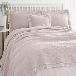 Lace Edge Blush Bedspread