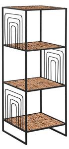 Shelves Home ESPRIT Black Metal Fibre 35 x 35 x 98 cm