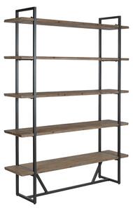 Shelves Home ESPRIT Black Metal Fir 148 x 36,5 x 200 cm