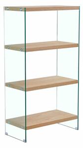 Shelves DKD Home Decor Light brown Crystal Plastic MDF Wood 80 x 40 x 150 cm