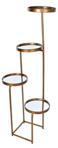 Shelves DKD Home Decor 4 Shelves Mirror Metal Copper (43 x 35 x 113 cm)