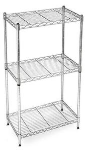 Shelves Confortime 3 levels Chromed (60 x 30 x 120 cm)