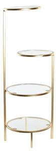 Shelve DKD Home Decor 32,5 x 30 x 86 cm Crystal Golden Metal