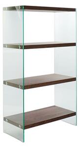 Shelves DKD Home Decor Dark brown Crystal Walnut MDF Wood 80 x 40 x 150 cm (1)