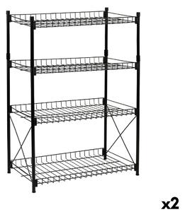 Shelves Confortime Metal 52 x 34 x 86 cm (2 Units)