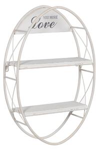 Shelves White Iron 40 x 13,5 x 60 cm