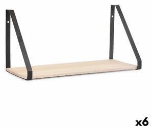 Shelves Vinthera Moa Steel Black 40 x 18 x 20 cm (6 Units)