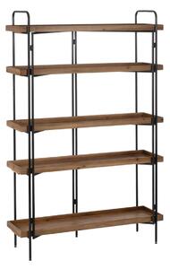 Shelves Black Beige Iron Fir wood 111 x 34 x 176 cm