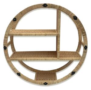 Shelves Versa Rattan 16 x 59 x 59 cm Circular