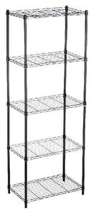 Shelves 56 x 35 x 160 cm Black Metal Plastic