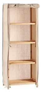 Shelves Beige Wood Cloth (30 x 113 x 42 cm)