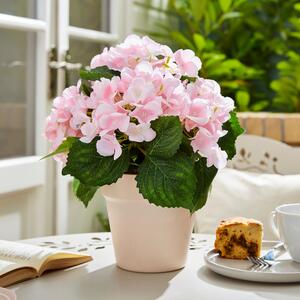 Artificial Potted Pink Hydrangea Pink