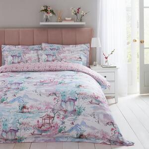 Dorma Tranquil Garden 100% Cotton Duvet Cover and Pillowcase Set