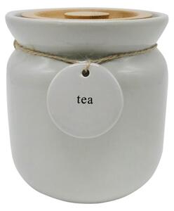 Grey Hang Tag Tea Canister