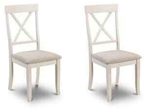 Davenport Set of 2 Dining Chairs, Faux Leather