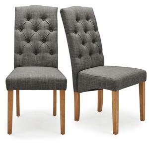 Darcy Set of 2 Dining Chairs, Linen