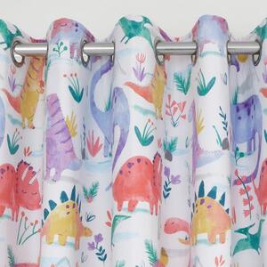 Dinosaur Thermal Blackout Eyelet Curtains