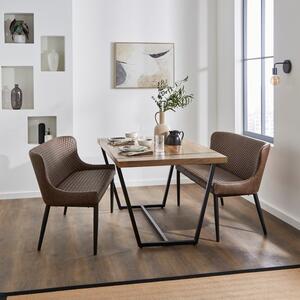Montreal 2 Seater Dining Bench, Faux Leather, 133cm