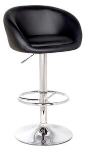 Apollo Adjustable Height Swivel Bar Stool, Faux Leather