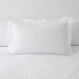 Edison Textured White Oxford Pillowcase