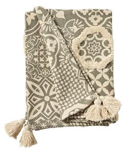 Purity Grey Tile Throw Blanket