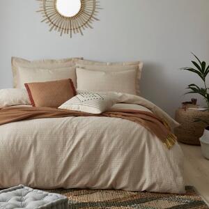 Amberley Waffle Cotton Duvet Cover and Pillowcase Set