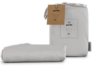 Pack of 2 Panda Kid's Bamboo White Cot Fitted Sheets