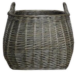 Grey Willow Belly Basket