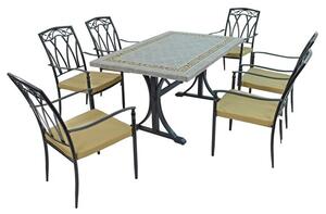 Burlington 6 Seater Dining Set with Ascot Chairs