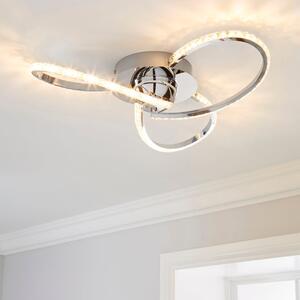 Oria 3 Light Integrated LED Jewel Flush Ceiling Light