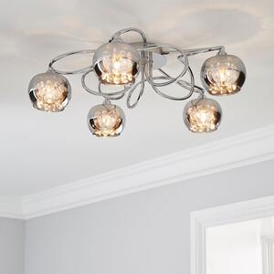 Seychelles 5 Light Flush Ceiling Light