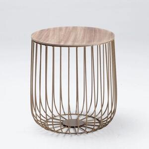 Enzo Side Table, Oak Effect