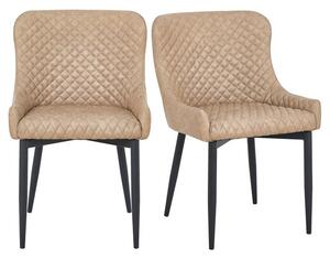 Set of 2 Montreal Dining Chairs, Faux Leather