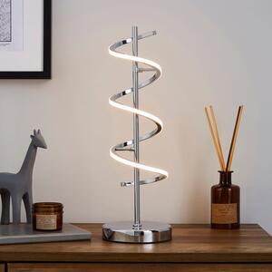 Apollo Integrated LED Chrome Touch Dimmable Table Lamp