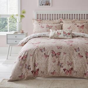 Botanica Butterfly Blush Reversible Duvet Cover and Pillowcase Set