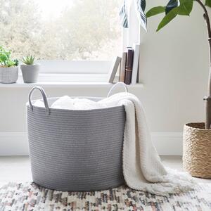 Large Grey Rope Basket