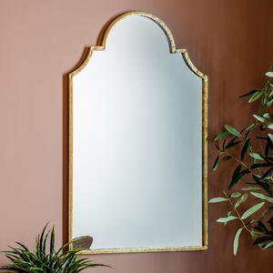 Hima Curved Wall Mirror Gold