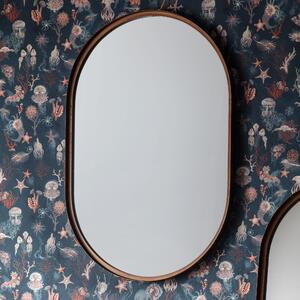 Harlan Elipse Wall Mirror, 60x91cm Brown